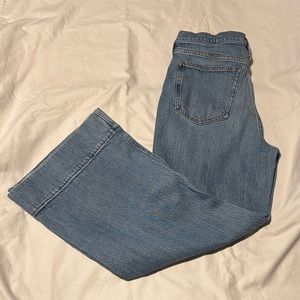 J Crew High Rise Wide Leg Trouser Jeans